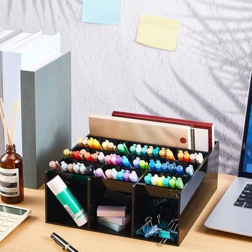 MotiMind Acrylic Pen and Marker Organizer for 150 Markers