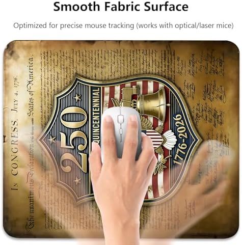 America Semiquincentennial 1776-2026 Mouse Pad, 250 Commemorative Desk Mat