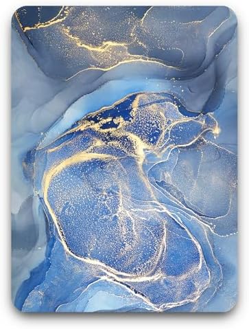 Small Mouse Pad, Mini Mouse Pad 6 x 8 Inch, Thick Rubber Waterproof Mouse Mat, Cute Mousepad for Women Men Kids Wireless Mouse Mini Laptops Keyboard Tray Home Office Travel, Gray Gold Marble