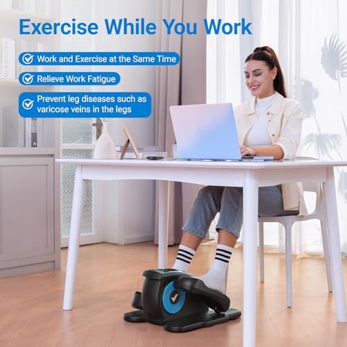 MERACH Under Desk Elliptical, Leg Exerciser While Sitting for Seniors