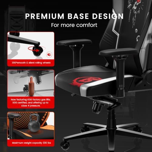 Blacklyte Athena Pro Gaming Chair, Budapest Major, Leatherette