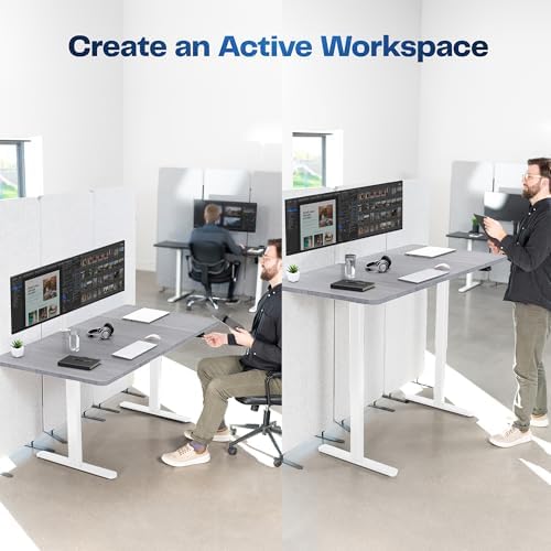 VIVO Dark Gray 60 x 30 in Standing Desk, DESK-KIT-0W6G