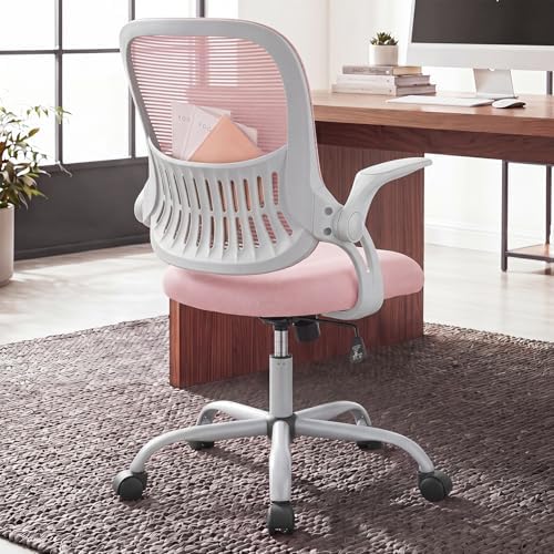 Home Office Desk Chair with Flip-up Armrest, Computer Chair