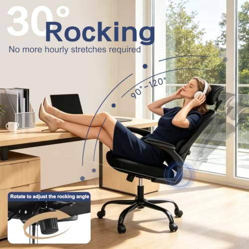 Office Chair, Desk Chair Comfy Computer Chair Ergonomic Mesh Office Chair