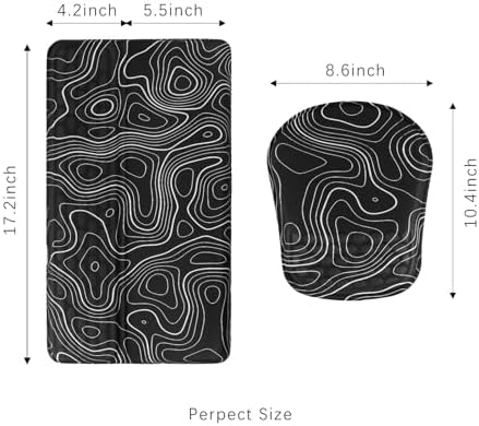 Keyboard Wrist Rest -Ergonomic Keyboard Stand with Wrist Rest- with Carpal Tunnel Pain Relief Massage Bumps and Full Memory Gel Design - Ideal Frequent Computer (Line)