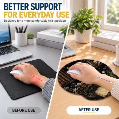 Keyboard Wrist Rest and Mouse Pad Set with Matching Coaster