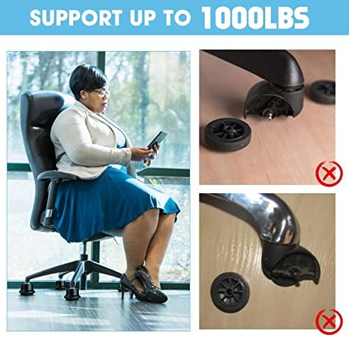 Bell Glides Replacement Office Chair, Castors Wheels Stopper Chair Feet