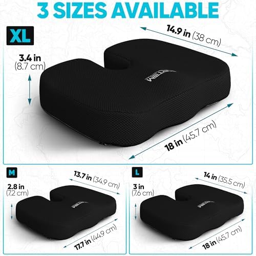 FORTEM Seat Cushion, Office Chair Cushion for Tailbone Sciatica Pain Relief