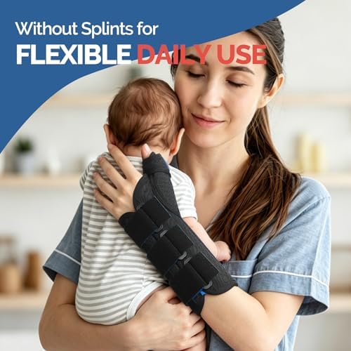 FEATOL Thumb Spica Splint Wrist Brace for De Quervain's & Carpal Tunnel