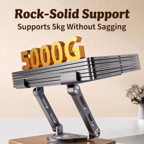 Adjustable Tablet Stand for Desk, 360 Rotatable Foldable