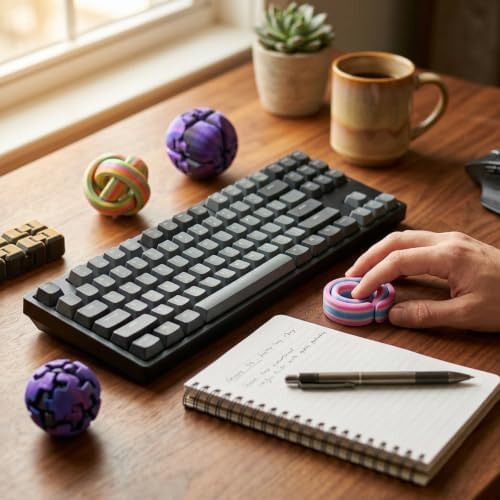 18PCS 3D Printed Fidget Toys Set, Assorted Desk Toys for Adults and Kids