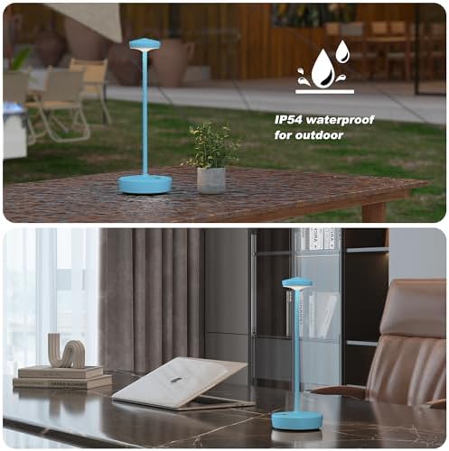 TBBGA Cordless Table Lamp Rechargeable 2 Pack, 5000mAh Battery Table Light