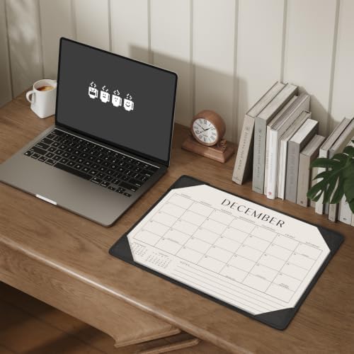 Jotsome Desk Calendar 2026-2027 with Protective Mat 14"x10.5"