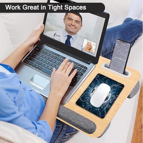Small Mouse Pad, Mini Mouse Pad 6 X 8 Inch with Non-Slip Rubber Base for Keyboard Tray Laptops Wireless Mouse Home Office Travel, Washable & Portable (Football)