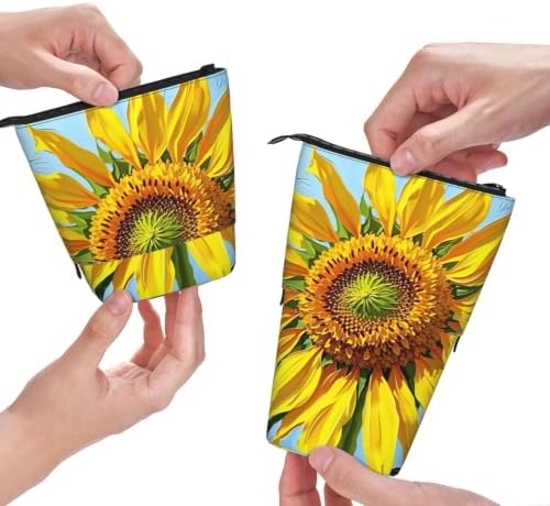 Sunflowers Flowers Standing Pencil Case