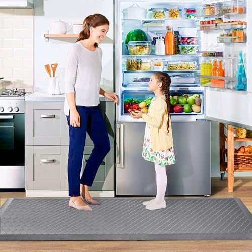 HappyTrends Kitchen Floor Mat - 4/5 Inch Thick Anti-Fatigue Kitchen Rug