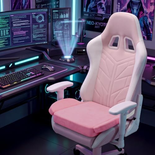 BALAPET Ultra Soft Gaming Chair Cushion for Long Sitting Gamers,Tailbone Pain Reduce Cushion for Office Chair (Pink)