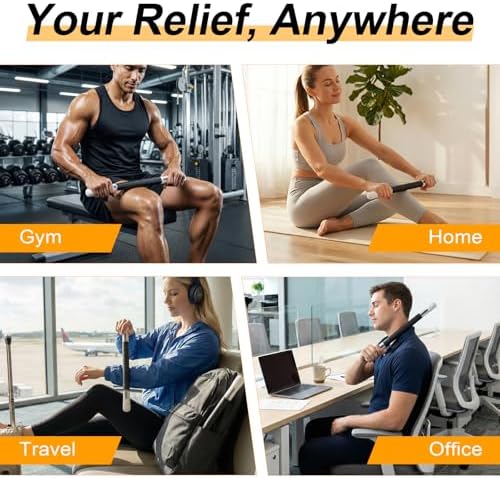ZanLLW Foam Roller, Massage Roller, Muscle Roller Stick, Neck Massager for Muscles Relief, Therapy Roller Stick for Legs, Calf, Thigh, Lipo, Massage Rolling Pin, Help Sore Muscle Recovery