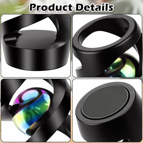 Kinetic Spinning Desk Toy, ADHD Stress Fidget Desktop Decor Black