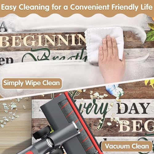 Likiyol Sunflower Kitchen Mats for Floor [3 PCS] Farmhouse Kitchen Rugs, Floral Anti Fatigue Mats for Kitchen Floor Non Slip Washable Comfort Mat, 18'' x 30'' + 18'' x 48'' + 18'' x 60''