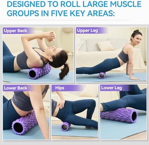 Foam Roller, 15 inch High Density Massage Roller for Exercise