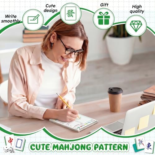 Gueevin Mahjong Gifts To Do List Notepad, Daily Planner, 50 Sheets