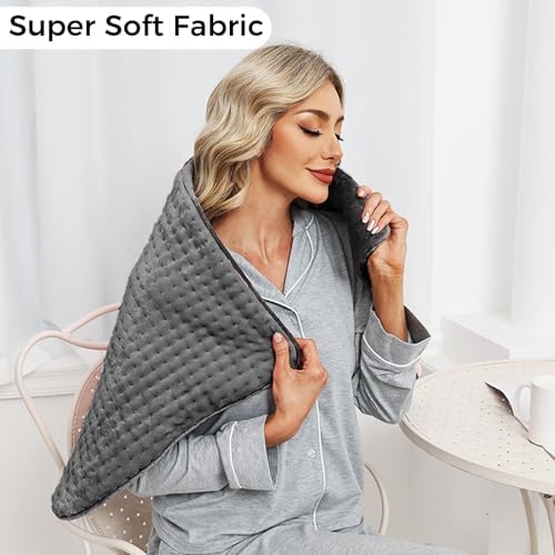 Heating Pad for Back, 17"×33" Electric Heating pad for Women, Men