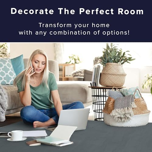 Forest Floor Farmhouse 3/8 Inch Thick Printed Foam Tiles, Premium Wood Grain Interlocking Foam Floor Mats, Anti-Fatigue Flooring – Stylish Flooring Solution