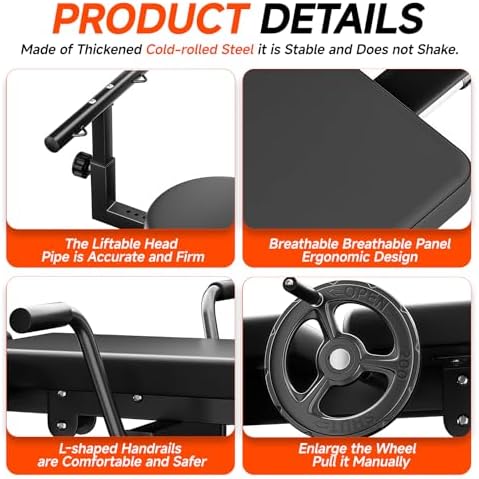 Spine Decompression Table Back Stretcher - Full Body Traction & Stretch Machine for Home Cervical Traction Lumbar Stretching, Flexibility Training, Mobility Support