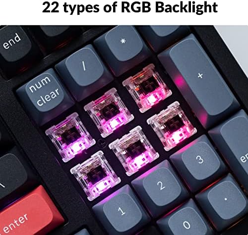 Keychron K4 Pro Custom Wireless Mechanical Keyboard, 100 Keys Hot-swappable QMK/VIA Programmable Macro with K Pro Brown Switch RGB Backlit Compatible with Mac Windows Linux - Black