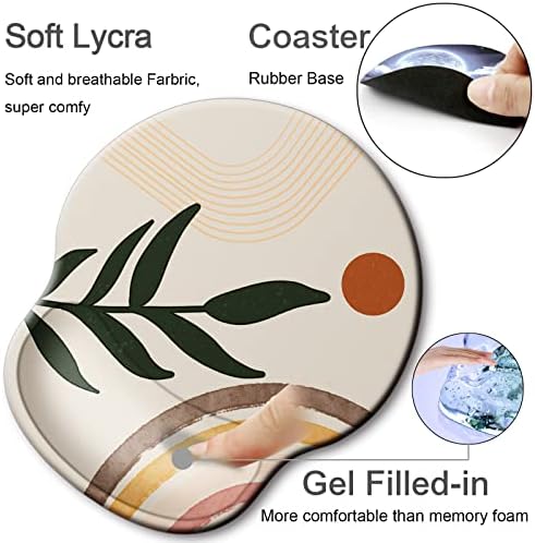 Ergonomic Mouse Pad with Wrist Rest Support,Gel Mouse Pads for Desk