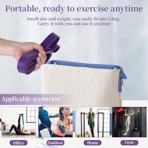 Resistance Exercise Bands Set Pull Up Assist Workout Fitness