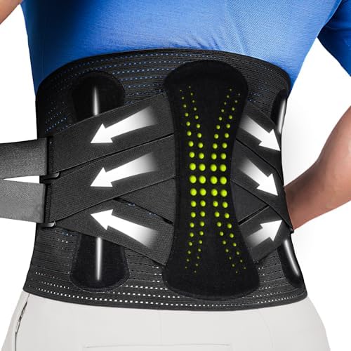 aoFIT Back Brace for Lower Back Pain Relief,Back Support Belt for Women & Men Breathable Design Lower Back Pain Relief for Herniated Disc, Sciatica, Scoliosis