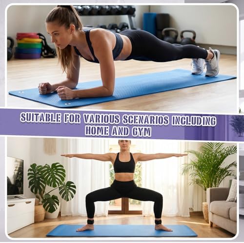 Briwooody Yoga Mat with Hanging Holes