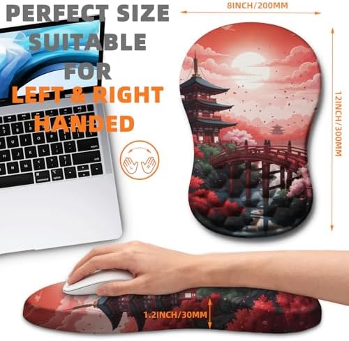 Ergonomic Mouse Pad Wrist Support for Carpal Tunnel Pain Relief
