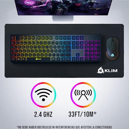 Chroma Wireless Gaming Keyboard, Spanish QWERTY Layout, Lightweight Silent