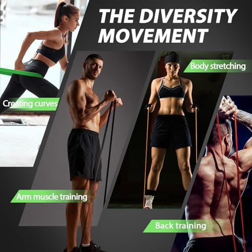 LEEKEY Resistance Bands Set for Pull Up Assistance & Exercise