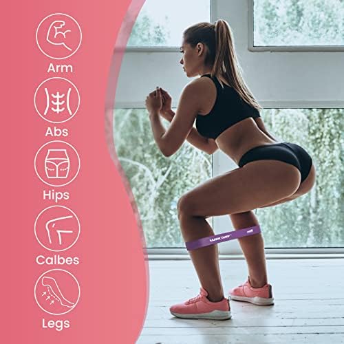 WIKDAY Exercise Resistance Bands with Handles for Working Out Workout Bands Set with Door Anchor for Physical Therapy, Yoga, Pilates