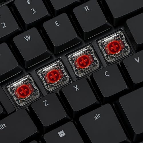 KINESIS mWave Quiet Ergonomic Keyboard for PC (Black) | Quiet Mechanical Switches | Bluetooth & USB | Programmable | Backlit | Windows Modifiers & Hotkeys