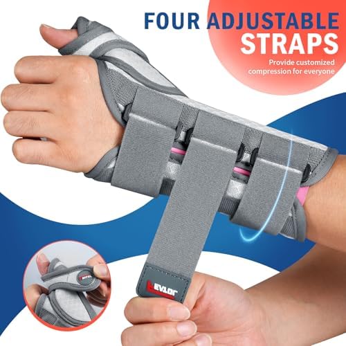 FEATOL Thumb Spica Splint Wrist Brace for De Quervain's & Carpal tunnel