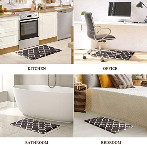 WISELIFE Kitchen Mat Cushioned Anti-Fatigue Rug, 17.3"x 39", Chocolate