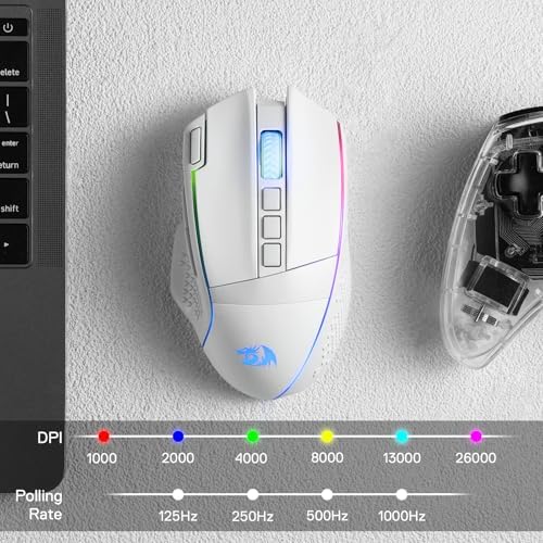 Redragon M991 3-Mode Wireless RGB Gaming Mouse 26000 DPI Remapping Keys
