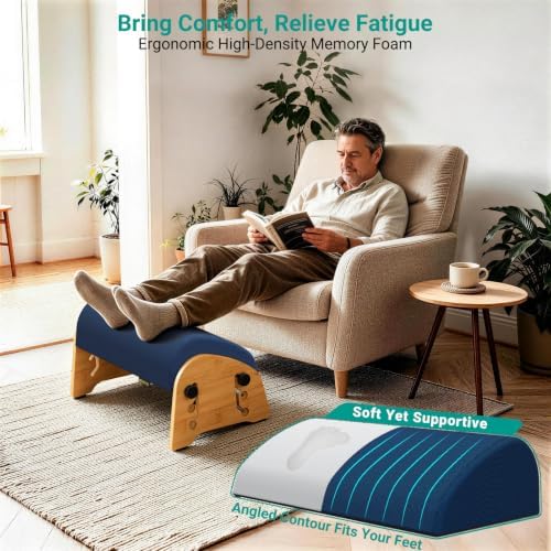 YEASHEIN Adjustable Office Foot Rest Under Desk at Work with 8 Positions