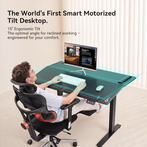 Newtral Smart Motorized Tilt Desk + Ergonomic Office Chair Bundle