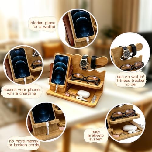 Desk Organizer Gifts for Men Women Dad Wife Husband Boyfriend