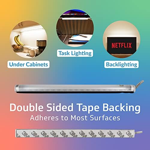 TrueColor USB LED Under Cabinet Light Bar, Frosted Cover, 12 in, Soft White