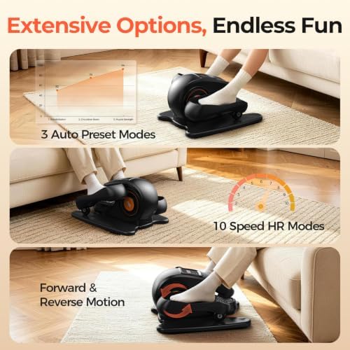YOSUDA Under Desk Elliptical Machine, Seated Pedal Exerciser for Seniors