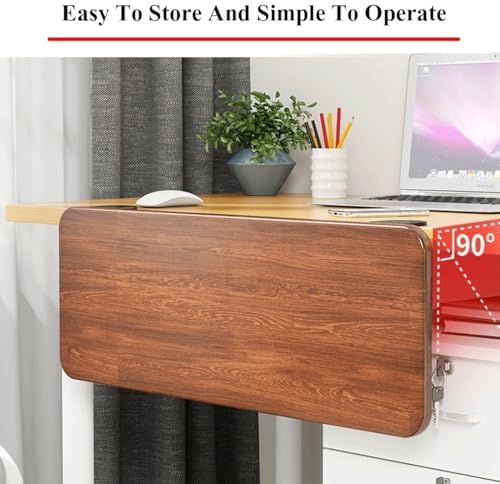 Ergonomics Desk Extender Tray Wooden Desk Extender, Large Size Foldable Keyboard Drawer Tray Can Be Used As Armrests Shelves Desktop Extensions for Home and Office(50 * 20cm)