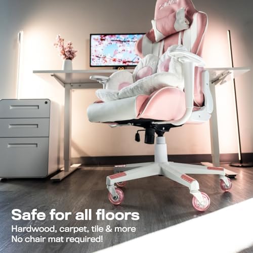The Office Oasis Original Office Chair Wheels (As Seen On PBS), Pink