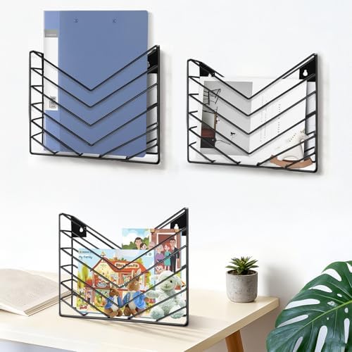 Wall Mounted Magazine Rack, Wall Mounted File Organizer
